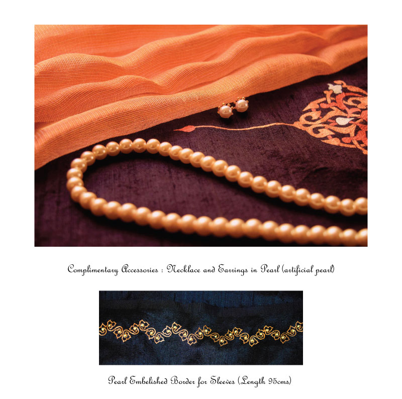 Hand-painted Raw-Silk